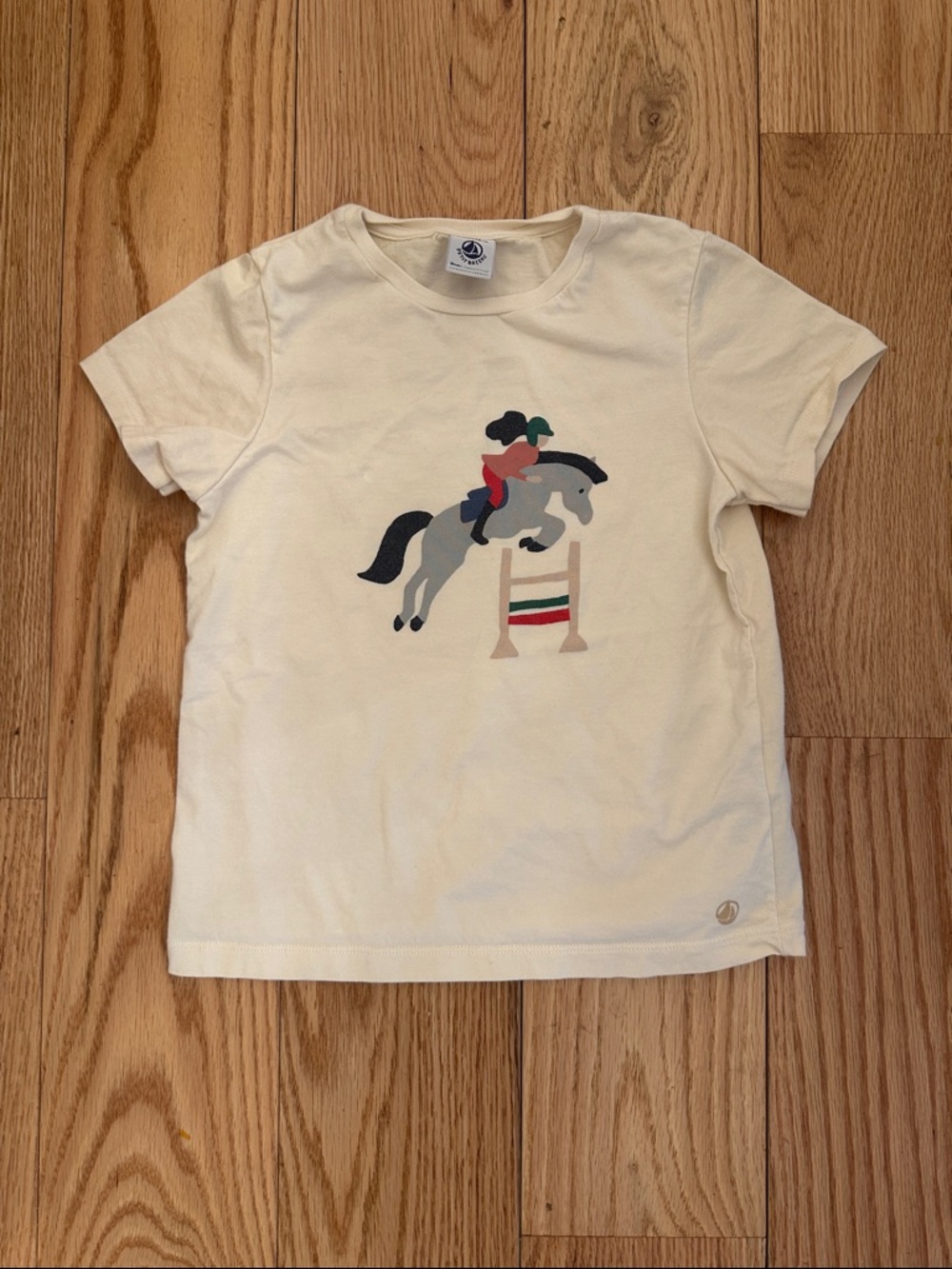 Petit Bateau kids cream shirt.